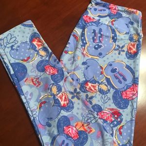 New LuLaRoe Leggings - Disney Mickey Mouse OS NWT